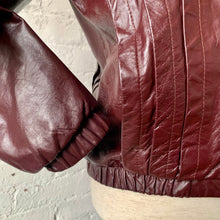 Load image into Gallery viewer, 1980s Oxblood Leather Jacket