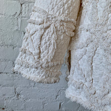 Load image into Gallery viewer, 1970s Ivory Lightweight Quilted Jacket with Shag Detailing