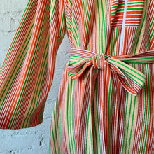 Load image into Gallery viewer, 1960s Sherbet Striped Terry Cloth Dress / Cover Up