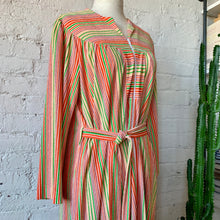 Load image into Gallery viewer, 1960s Sherbet Striped Terry Cloth Dress / Cover Up