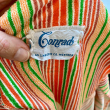 Load image into Gallery viewer, 1960s Sherbet Striped Terry Cloth Dress / Cover Up