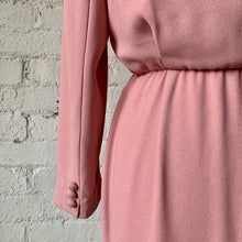 Load image into Gallery viewer, 1980s Blush Pink Liz Claiborne Long Sleeve Dress