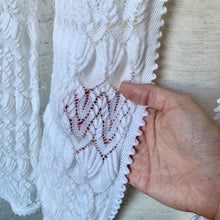 Load image into Gallery viewer, 1950s-1960s White Lacy Crocheted Knit Cardigan