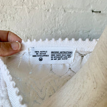 Load image into Gallery viewer, 1950s-1960s White Lacy Crocheted Knit Cardigan
