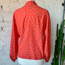 Load image into Gallery viewer, 1980s Coral & Star Long Sleeve Blouse