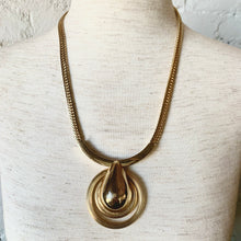 Load image into Gallery viewer, 1970s-80s Large Modernist Teardrop Pendant Necklace