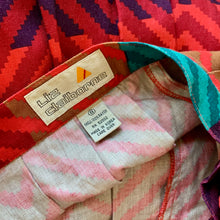 Load image into Gallery viewer, 1980s Jewel Tone Chevron Skirt