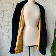 Load image into Gallery viewer, 1970s Black Faux Fur Belted Coat