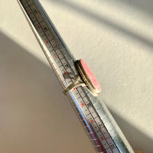 Load image into Gallery viewer, 1970s Pink Mother of Pearl Alpaca Ring