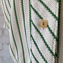 Load image into Gallery viewer, 1960s-70s Olive Green Stripe Shirt Dress