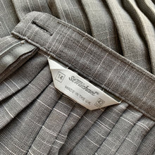 Load image into Gallery viewer, 1970s Black & White / Gray Accordion Pleated Midi Skirt