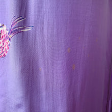 Load image into Gallery viewer, 1980s Purple Tropical Midi Skirt