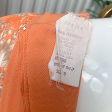 Load image into Gallery viewer, 1970s Peachy Perfection Maxi Dress With Floral Bodice