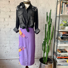 Load image into Gallery viewer, Distressed Black Denim Western Shirt