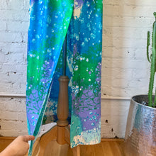 Load image into Gallery viewer, 1960s-70s Handmade Abstract Watercolor Long Sleeve Maxi Dress