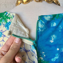 Load image into Gallery viewer, 1960s-70s Handmade Abstract Watercolor Long Sleeve Maxi Dress