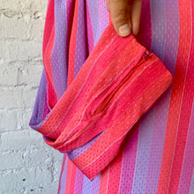 Load image into Gallery viewer, 1970s-80s Bright Summer Sunset Striped Secretary Dress