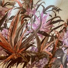 Load image into Gallery viewer, 1970s Handmade Natural Linen Midi Skirt With Floral Print