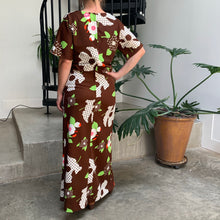 Load image into Gallery viewer, 1960s Handmade Flower Power Maxi Dress