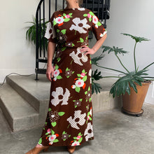 Load image into Gallery viewer, 1960s Handmade Flower Power Maxi Dress
