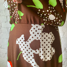 Load image into Gallery viewer, 1960s Handmade Flower Power Maxi Dress