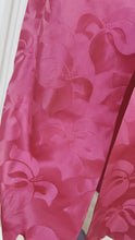 Load and play video in Gallery viewer, 1960s-70s Diane&#39;s Of Honolulu Magenta Hawaiian Floral Sleeveless Column Dress

