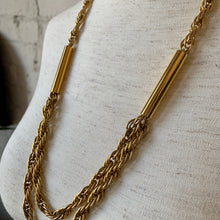 Load image into Gallery viewer, Vintage Gold Chain Stacked Necklace Trio
