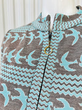 Load image into Gallery viewer, 1960s Novelty Bird Print Knit Shift Dress
