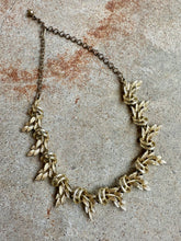 Load image into Gallery viewer, 1950s BSK Gold Leaf Articulating Necklace
