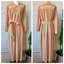 Load image into Gallery viewer, 1960s Sherbet Striped Terry Cloth Dress / Cover Up
