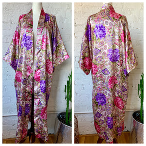 Vintage California Dynasty Floral Duster Robe
