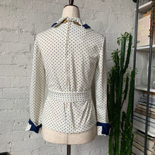 Load image into Gallery viewer, 1970s Nautical Belted Blouse
