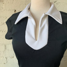 Load image into Gallery viewer, 1960s-70s Black &amp; White Handmade Mod Dress
