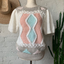 Load image into Gallery viewer, 1970s-80s Hand Knit Pastel Top
