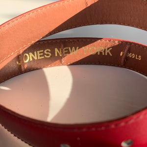 1980s Jones New York Red Vintage Belt
