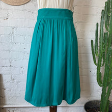 Load image into Gallery viewer, 1980s Flirty Teal Skirt
