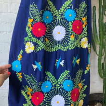 Load image into Gallery viewer, 1970s Mexican Embroidered Hippie Dress
