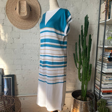 Load image into Gallery viewer, 1970s Striped Summer Knit Dress
