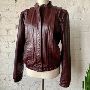 1980s Oxblood Leather Jacket