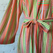Load image into Gallery viewer, 1960s Sherbet Striped Terry Cloth Dress / Cover Up
