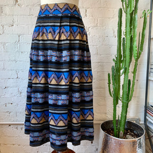 1970s Pleated Knit Skirt