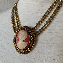 Load image into Gallery viewer, 1970s Large Chunky Cameo Necklace
